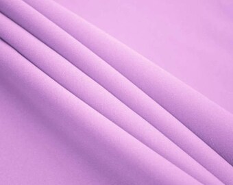 60" Wide | Premium Quality Poly Poplin Fabric by the Yard | 100% Polyester | Lavendar Color | Apparel, Home Decor, Drapes Craft, DIY Project
