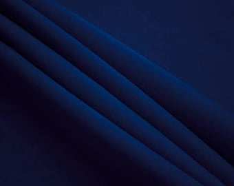 60" Wide | Premium Quality Poly Poplin Fabric by the Yard | 100% Polyester | Navy Blue | Apparel, Home Decor, Drapes Crafts, DIY Projects