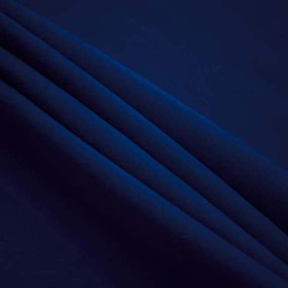 60" Wide | Premium Quality Poly Poplin Fabric by the Yard | 100% Polyester | Navy Blue | Apparel, Home Decor, Drapes Crafts, DIY Projects