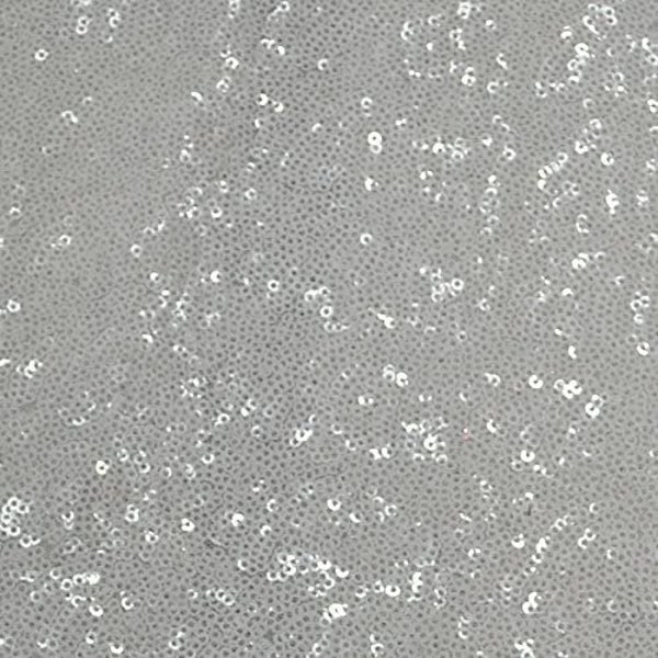 Glitz Sequin Fabric 54" wide sold by the yard White