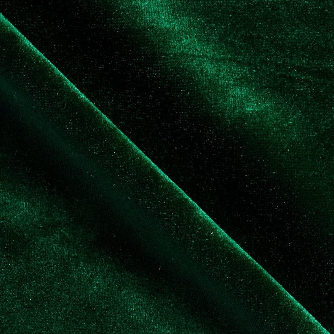 Stretch Velvet Knit Hunter Fabric By The Yard
