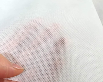 Nonwoven 100% Polypropylene Fabric | Non-Woven Spunbond Interfacing for Sewing and Filters, 42 GSM (Medium Weight)