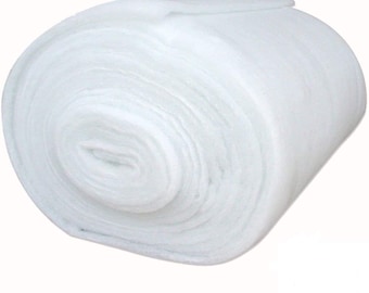 24 Inch Wide Bonded Dacron Upholstery Grade Quilt Batting Roll | Polyester Padding for Cushions, Quilting, DIY Crafts, Upholstery Projects