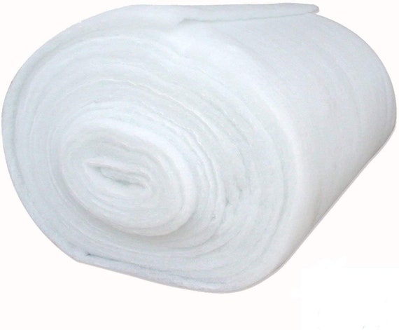 24 Inch Wide Bonded Dacron Upholstery Grade Quilt Batting Roll | Polyester Padding for Cushions, Quilting, DIY Crafts, Upholstery Projects