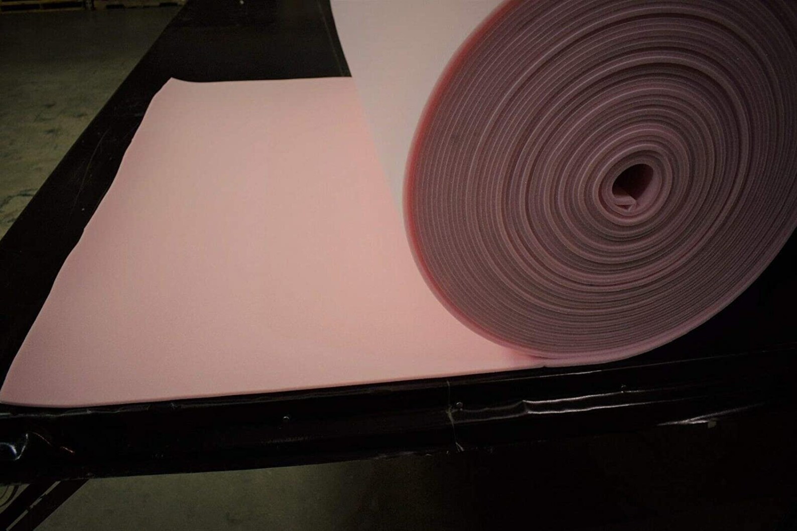 Pink Sew Foam W/ Scrim Backing Automotive Upholstery 1/2" Sold By The