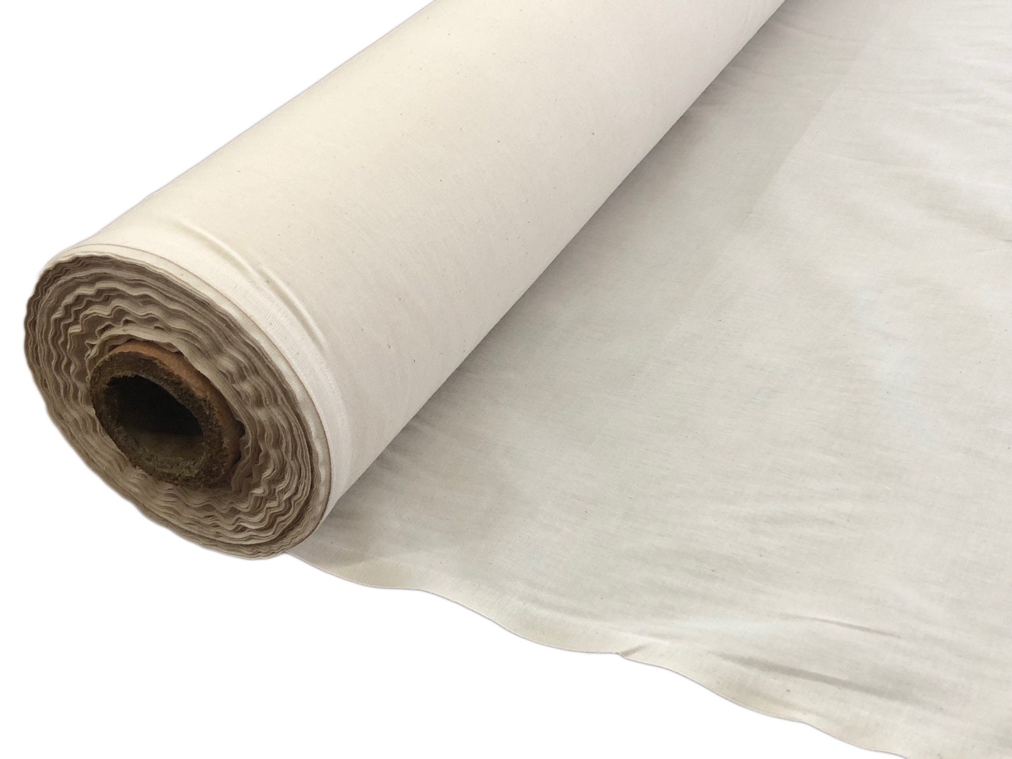 63 Unbleached Muslin Fabric - by The Yard