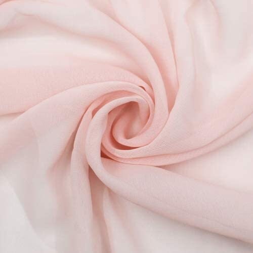 Blush Satin Chiffon Fabric by the Yard Wedding Chiffon Dress - Etsy