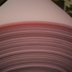 Pink Sew Foam W/ Scrim Backing Automotive Upholstery 1/2" Sold By The