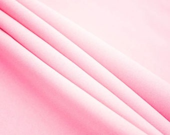 Tela de popelina de poliéster de 152 cm de ancho / 100 % poliéster / Color rosa / Ideal para ropa, decoración del hogar, cortinas, manualidades y proyectos de bricolaje.