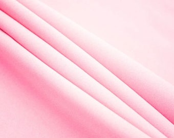 60" Wide Premium Quality Polyester Poplin Solid Fabric By The Yard - Pink