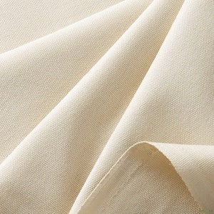 AK Trading 63" Wide Unprimed Cotton Canvas Fabric 10oz Natural Duck Cloth, x 1 Yard