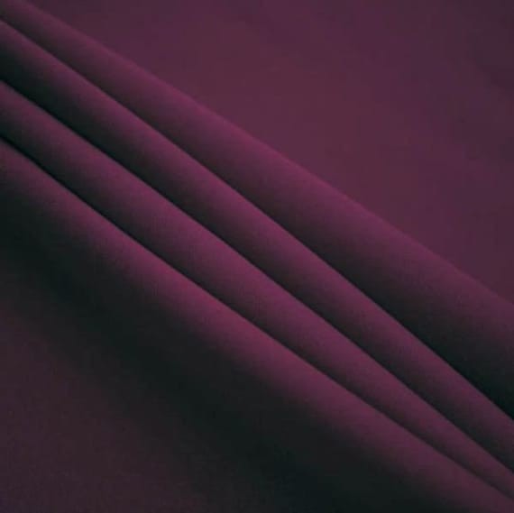 60" Wide | Premium Quality Poly Poplin Fabric by the Yard | 100% Polyester | Plum Color | Apparel, Home Decor, Drapes Craft, DIY Project