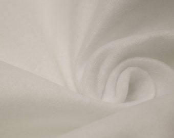 72-Inch Wide 1/16” Thick Acrylic Felt Fabric for Arts & Crafts, Cushion and Padding, Sewing Projects, DIY Projects - IVORY
