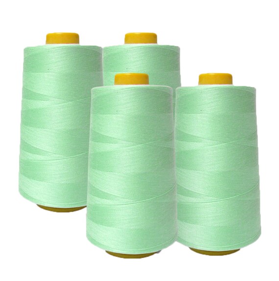 4 PACK of 6000 Yard each Spools LAVENDER Sewing Thread All Purpose 100%  Spun Polyester Overlock Cone 