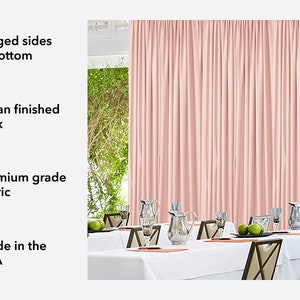 10 feet Wide Polyester Backdrop Drapes Curtains Panels with Rod Pockets Wedding Ceremony Party Home Window Decorations WHITE image 6