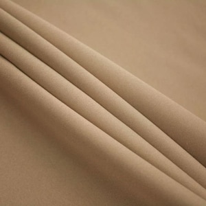 60" Wide Premium Quality Polyester Poplin Solid Fabric By The Yard - Khaki