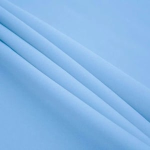 60" Wide Premium Quality Polyester Poplin Solid Fabric By The Yard - Light Blue