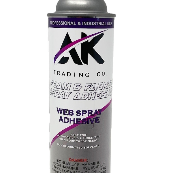 Professional Quality General Multipurpose Adhesive Spray, Perfect for Acoustic Panels, Crafts, Upholstery Foam & Fabrics - 12Oz Can