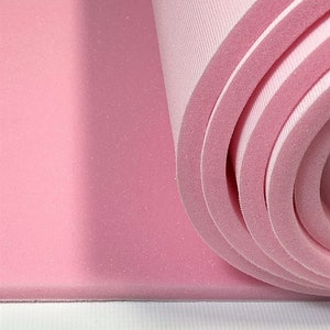 USA Fabric Store 1/2 in Pink Sew Foam Scrim Cloth Backed Premium Pleating Padding Upholstery 57 in Wide by The Yard