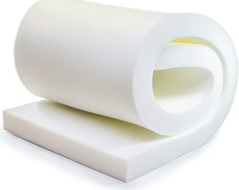 QOMFY Semi-Firm Upholstery Foam 12x36 | 1.8 Density 33ILD Cushion Made in USA | Perfect for Chairs, Sofas, Benches & DIY Upholstery Projects