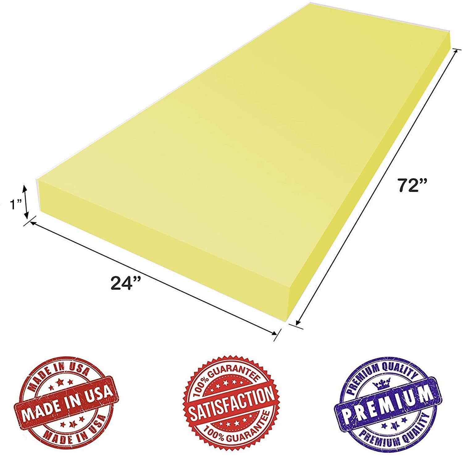 Double Mattress Inch Height Foam GoTo Foam Height X 24 Width X