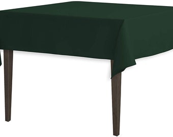 Mantel cuadrado de poliéster de AK TRADING CO. de 54" x 54" - Perfecto para cualquier ocasión como fiestas, bodas, decoración de bufés, interiores y...
