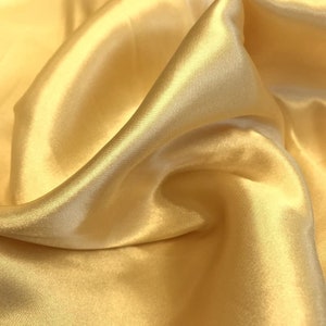 60&quot; inches Wide - by The Yard - Charmeuse Bridal Satin Fabric for Wedding, Apparel, Crafts, Decor, Costumes