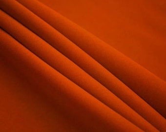 60" Wide Premium Quality Polyester Poplin Solid Fabric By The Yard - Rust