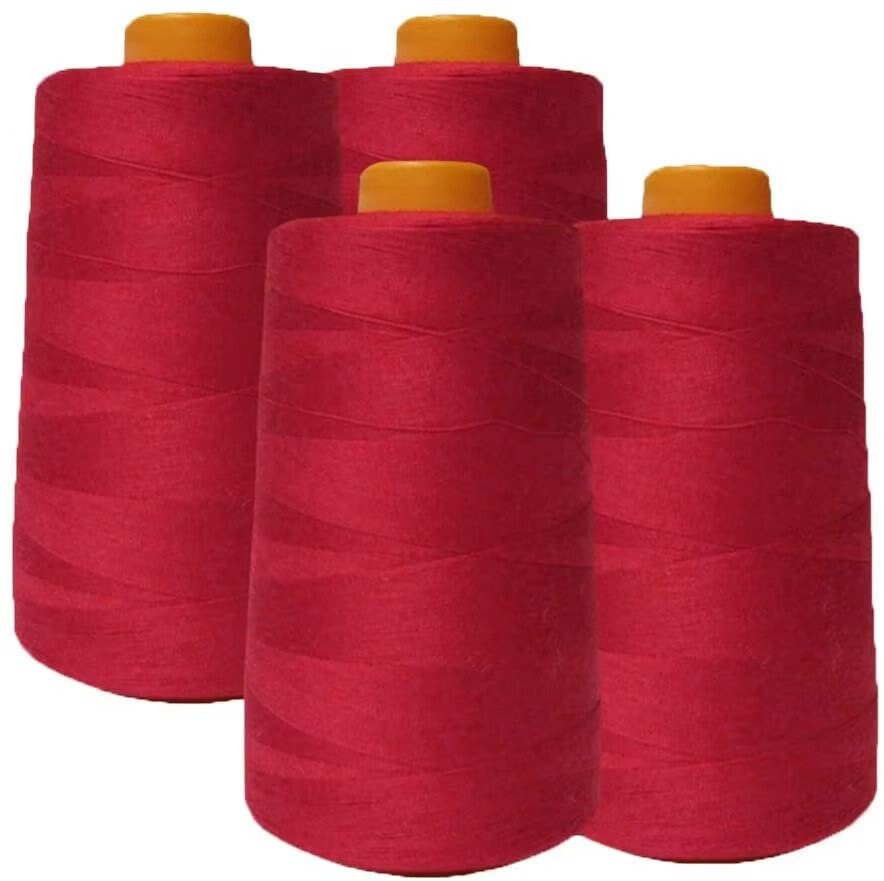 AK Trading 4-pack All Purpose Sewing Thread Cones (6000 Yards Each) of ...