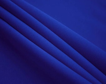60" Wide | Premium Quality Poly Poplin Fabric by the Yard | 100% Polyester | Royal Blue | Apparel, Home Decor, Drapes Crafts, DIY Projects