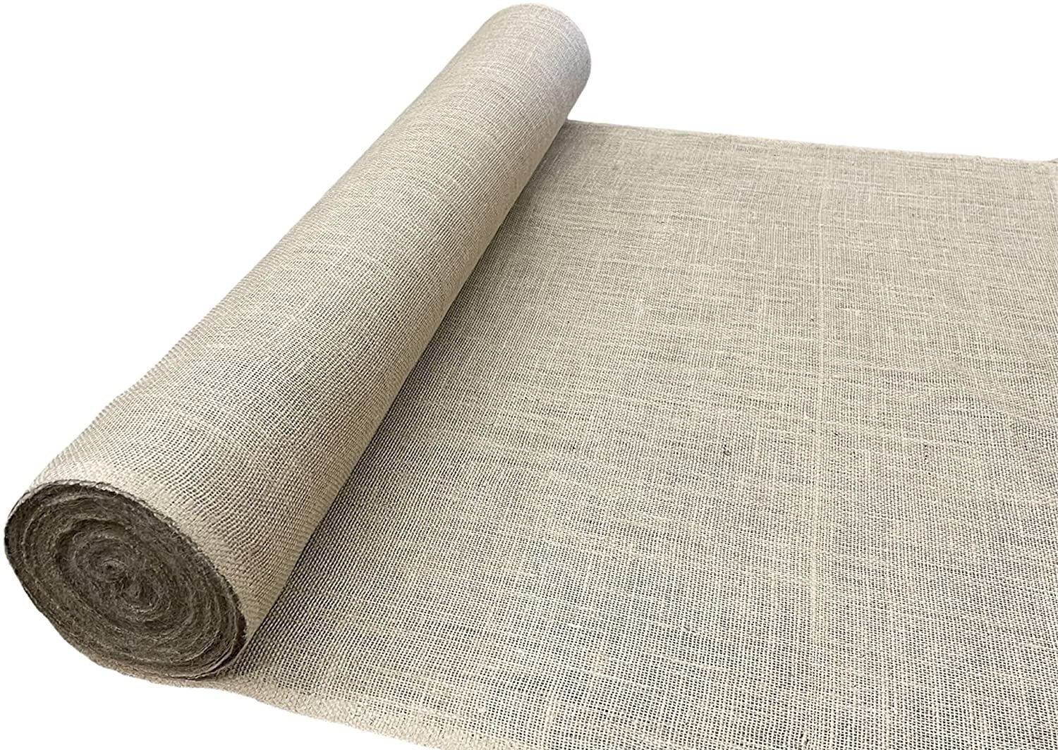 25 Yards 36 Natural Burlap Roll Finished Edges Eco-friendly Natural Jute  Burlap Fabric 36 Inch Wide 