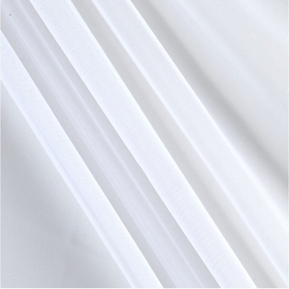 120" WHITE (IFR) Sheer Voile Chiffon Fabric - Perfect for Draping and Masking for Weddings, Parties & Events, Tent Draping - By The Yard.