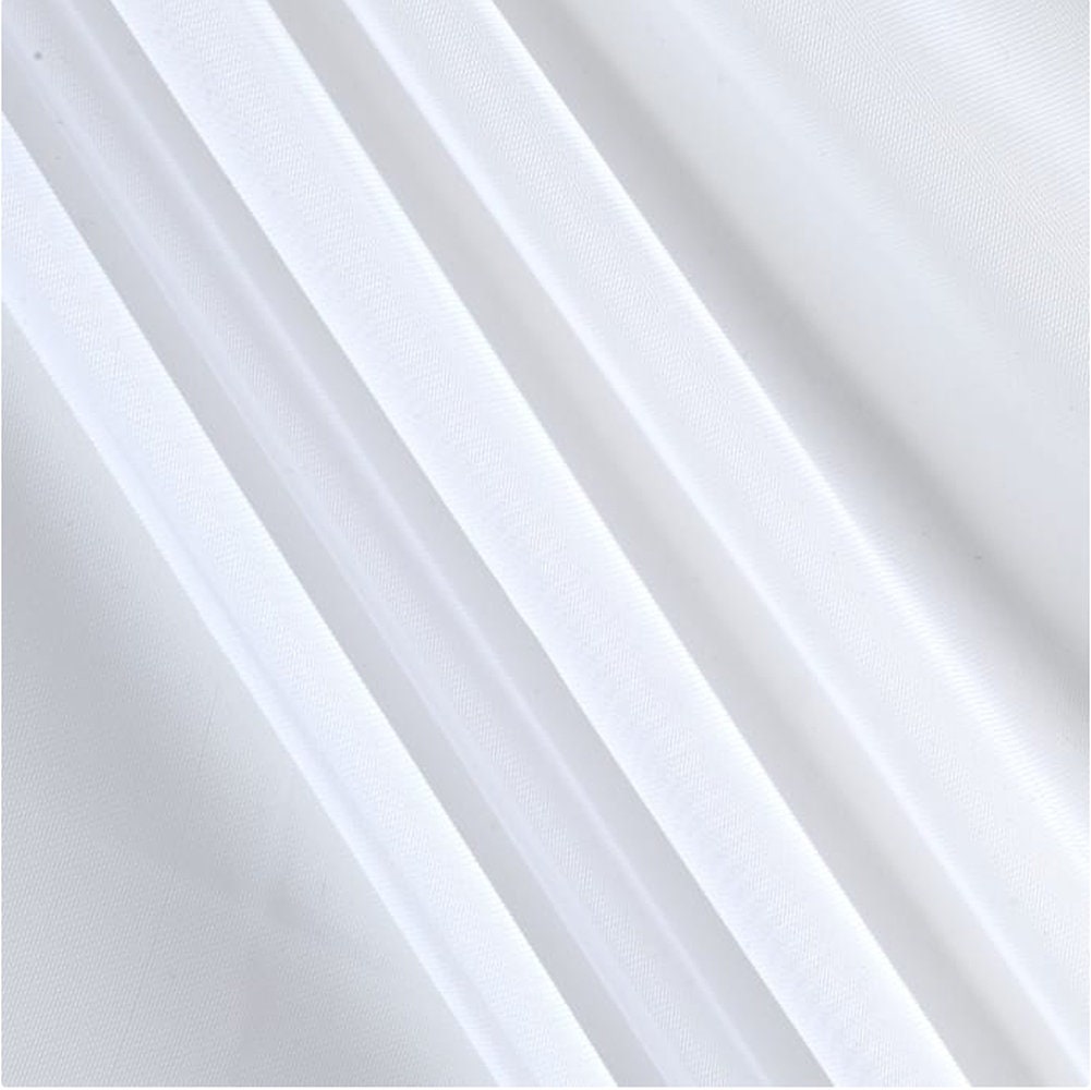Off White Chiffon Fabric Polyester All Solid Colors Sheer 58