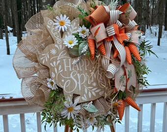 Happy Spring Bunny Wreath