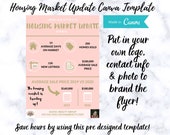 Housing Market Update | Real Estate Market Update | Canva Templates | Real Estate Templates | Real Estate Marketing | Real Estate Flyer