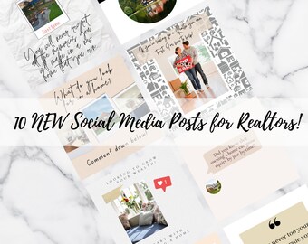 Social Media Posts for Realtors | Instagram/Facebook Posts | Real Estate Marketing | Social Media Marketing | Posts for Real Estate Agents