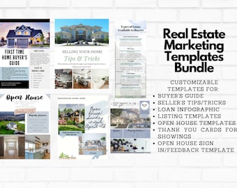 Real Estate Marketing | Real Estate Template | Canva Template | Realtor Marketing | Realtor | Real Estate Agent | Template