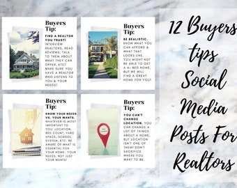 Real Estate Facebook Posts for Social Media, Social media Realtor, Realtor Marketing, Real Estate, Real Estate Social Media Marketing, Buyer