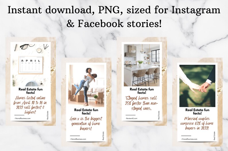 Real Estate Fun Facts 2022 Instagram Story Posts Facebook Story Posts