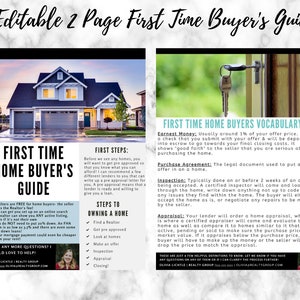 Editable Home Buyer Guide | Real Estate Marketing | Real Estate Template | Real Estate | Canva | Real Estate Flyer | Marketing Tools