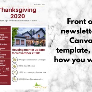 Real Estate Thanksgiving Email Newsletter | Real Estate Template ...