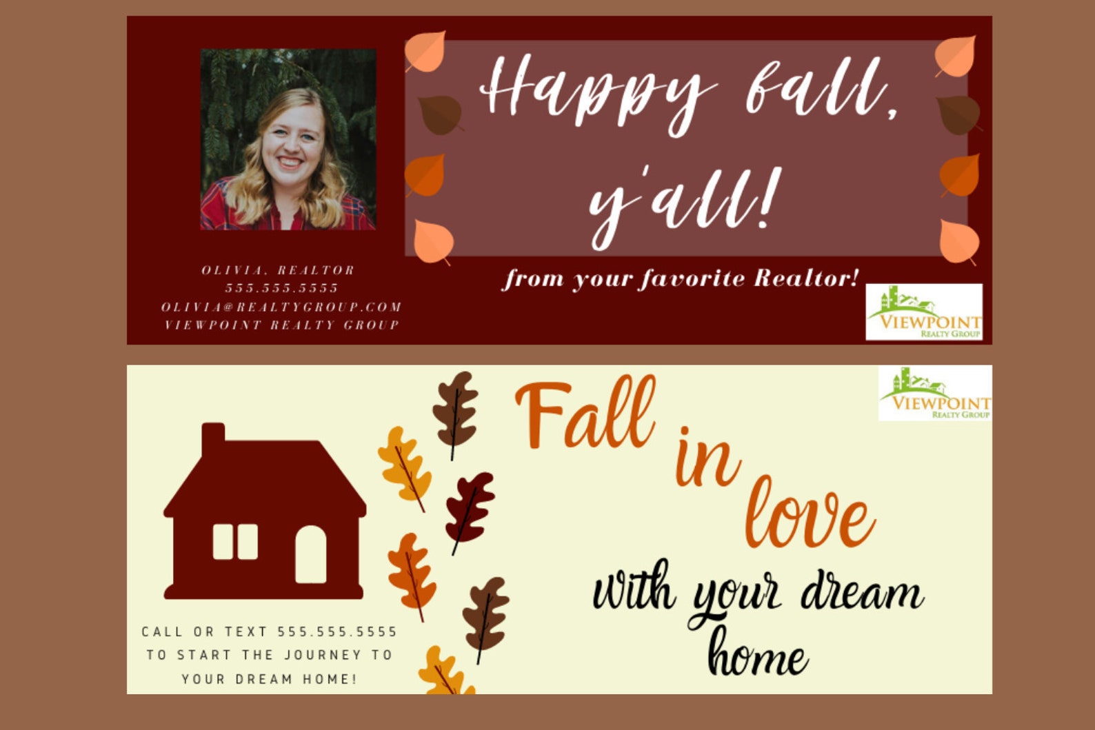 10 Editable Fall Themed Real Estate Facebook Covers | Facebook Cover ...