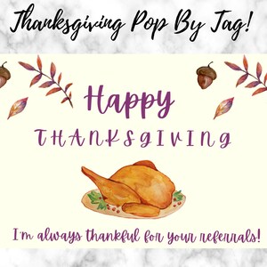 Thanksgiving Pop By Tag | Real Estate Pop By | Realtor Pop By Tag | Pop By Tag | Instant Download | Printable Pop By | Thanksgiving | Pop By
