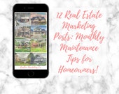 Real Estate Monthly Maintenance Tips | Real Estate Social Media Post | Real Estate Post | Real Estate Agent | Real Estate Marketing