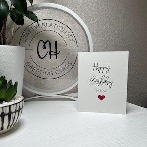 Happy birthday my love, Cute birthday card, Birthday card Girlfriend, boyfriend, fiancé, wife, husband, birthday card, happy birthday image 3