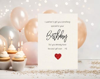 Happy birthday my love, Cute birthday card, Birthday card Girlfriend, boyfriend, fiancé, wife, husband, birthday card,handmade,funny card