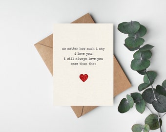 I love you card/ girlfriend/ boyfriend/ fiancé/ wife/ husband/ cute card/ valentines card/ anniversary, romantic, valentine’s