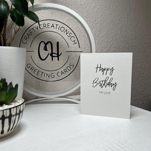 Happy birthday my love, Cute birthday card, Birthday card Girlfriend, boyfriend, fiancé, wife, husband, birthday card, happy birthday image 4