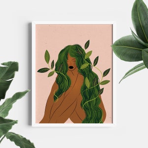 Surrender Art Print, Plant Lover Gift, Plant Mom Art, Gift For Her