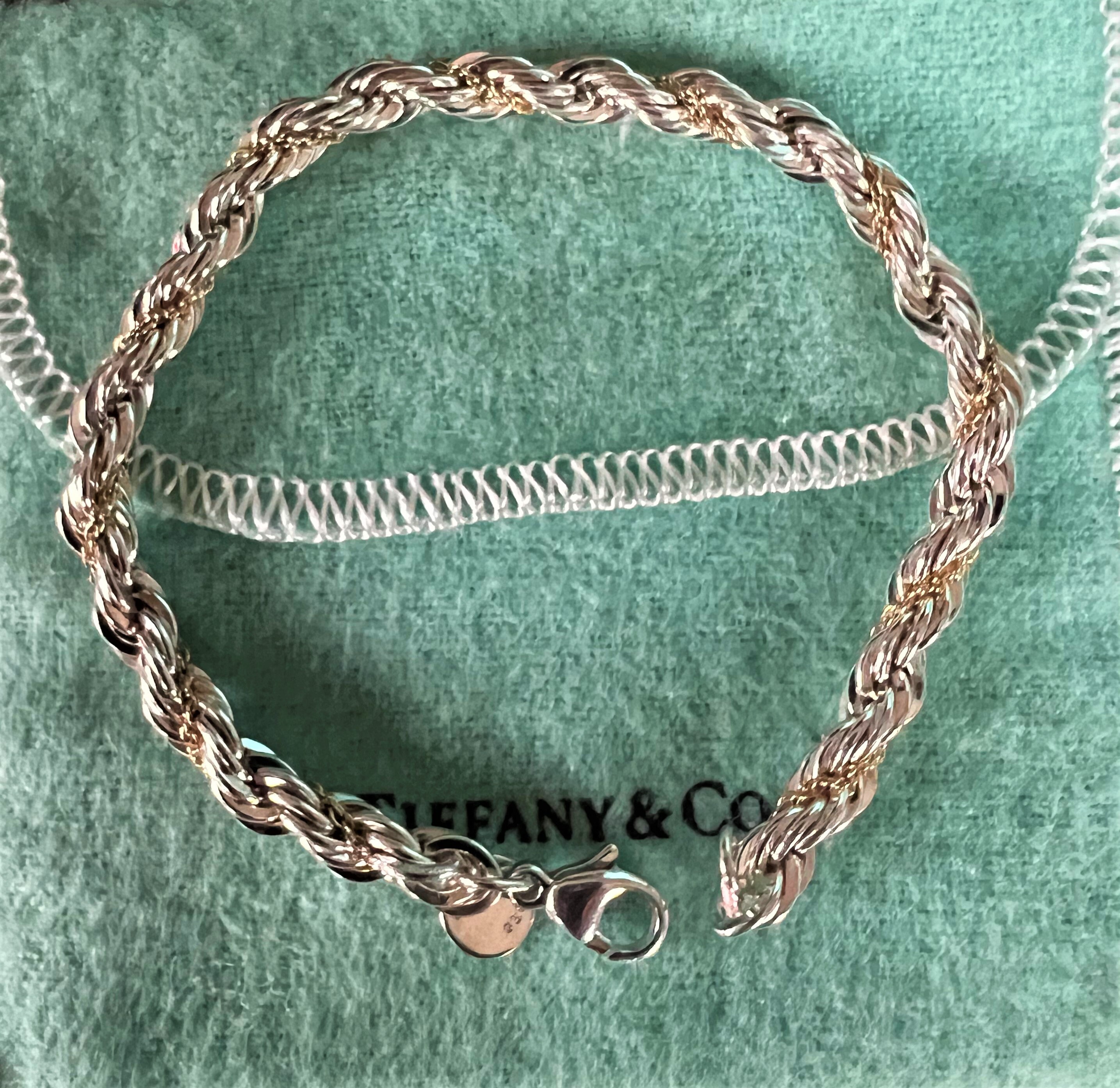 Vintage Tiffany & Co. 18K 750 and Sterling Silver 925 Two Vintage Tiffany & Co. 18K 750 and Sterling Silver 925 Two